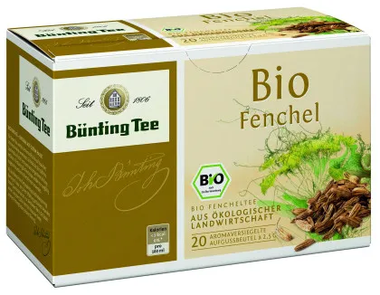 Bünting tea herbata ziołowa koper włoski 20 x 2,5g torebki herbaty, organiczna